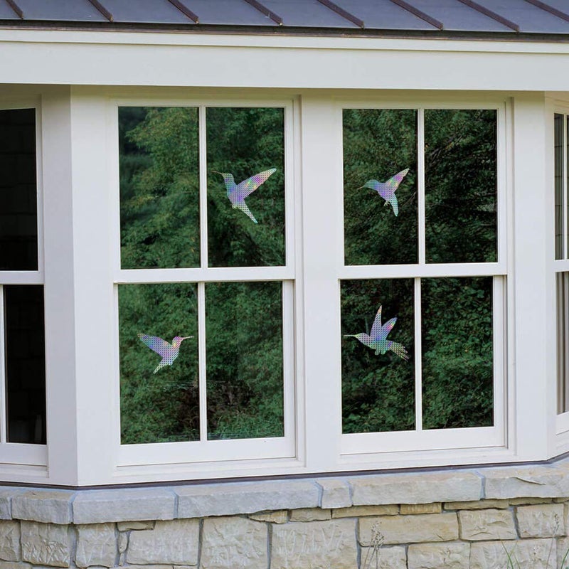 EACILLES Anti Collision Window Stickers - 14 Pieces, Stop Birds from Hitting Windows, Glass Window Decals Clings for Bird Strikes - Image 5